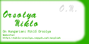 orsolya miklo business card